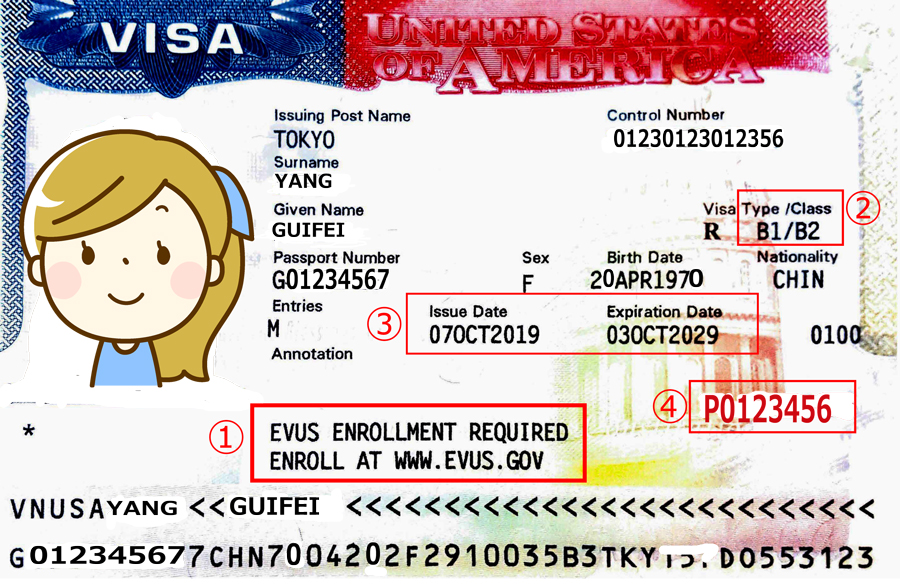 EVUS申請が必要なアメリカビザの画像